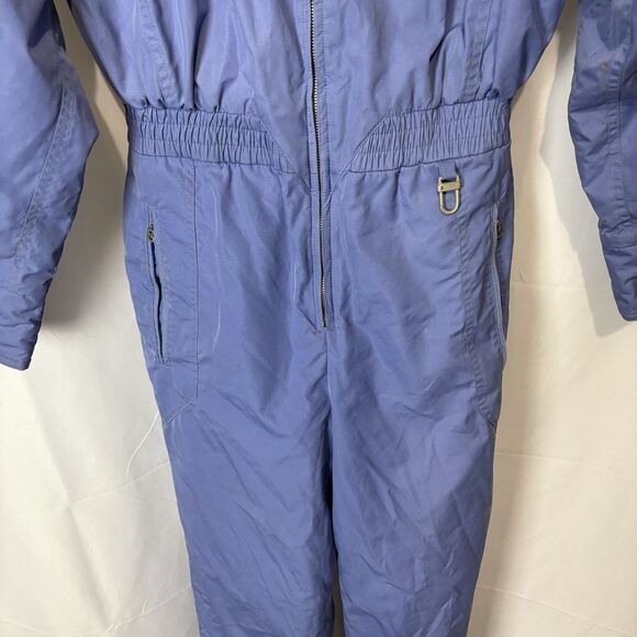 VTG Bogner One Piece Zip Periwinkle Blue Ski Snow Suit Size 6 Retro Made In USA - Picture 9 of 16